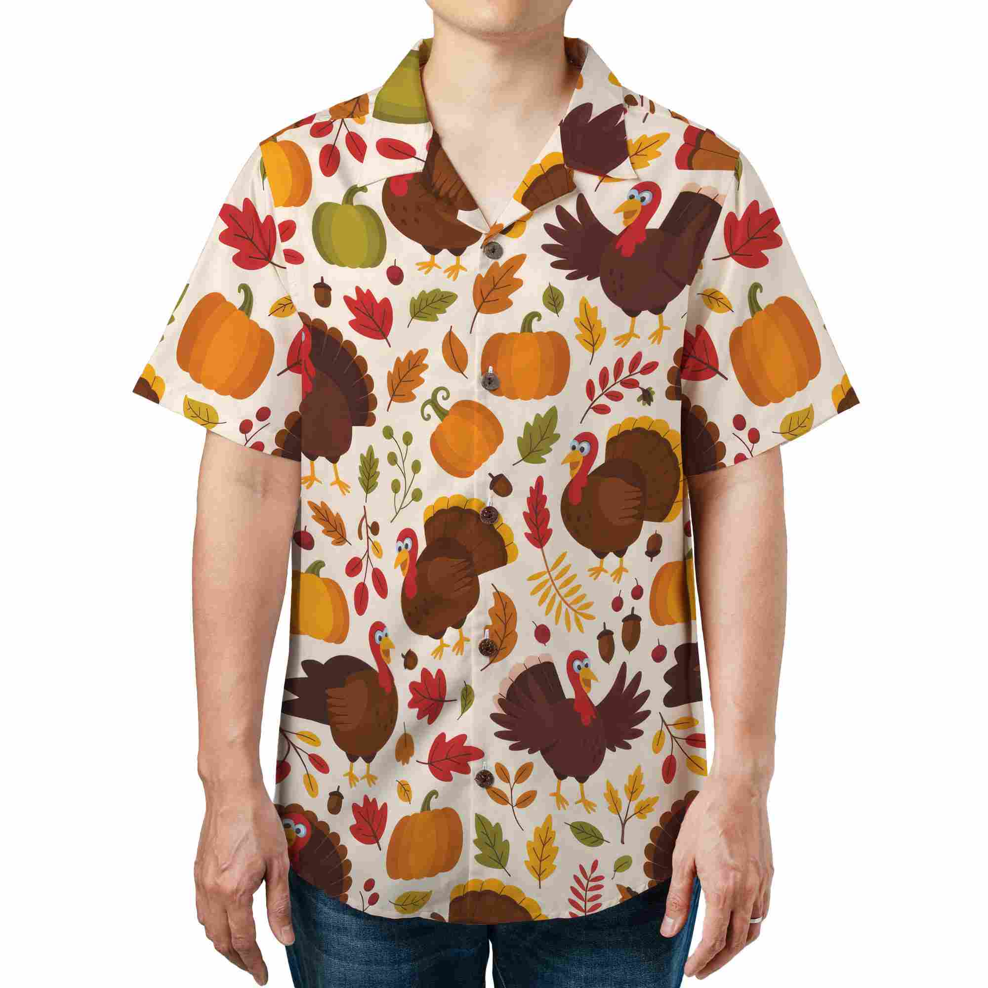 Retro Beach Scene Red Hibiscus Seamless Hawaiian Shirt Vintage Summer Look