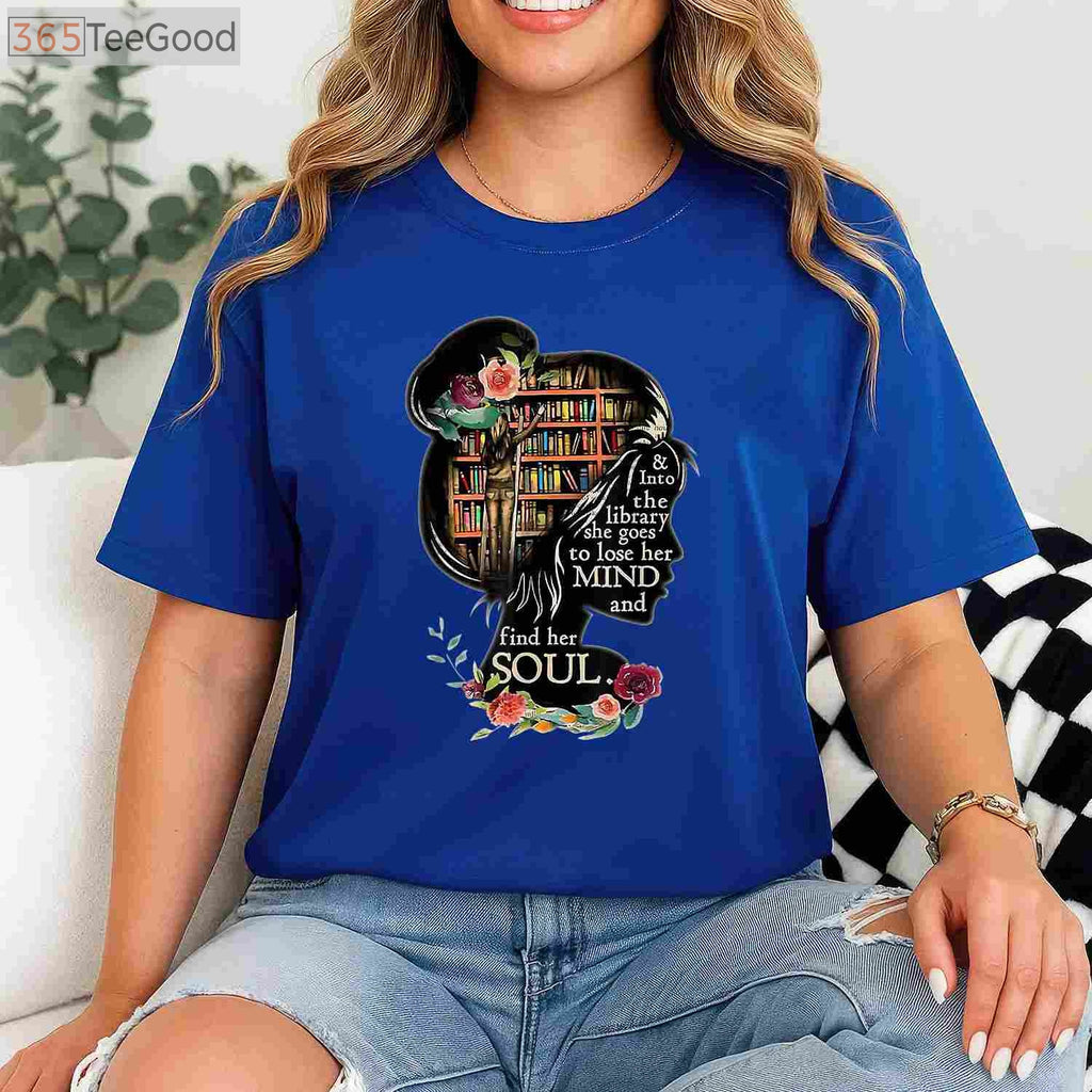 Retro Bookworm Reading T-Shirt - Aesthetic Book Lover Librarian Gift