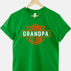 Retro Cool Grandpa Club Funny Fathers Day Gift Tee T-Shirt Men Adults Unisex