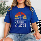 Retro Squirrel Hunting Sunset Shirt, Vintage Squirrel Slayer Small Game Tee