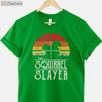 Retro Squirrel Hunting Sunset Shirt, Vintage Squirrel Slayer Small Game Tee