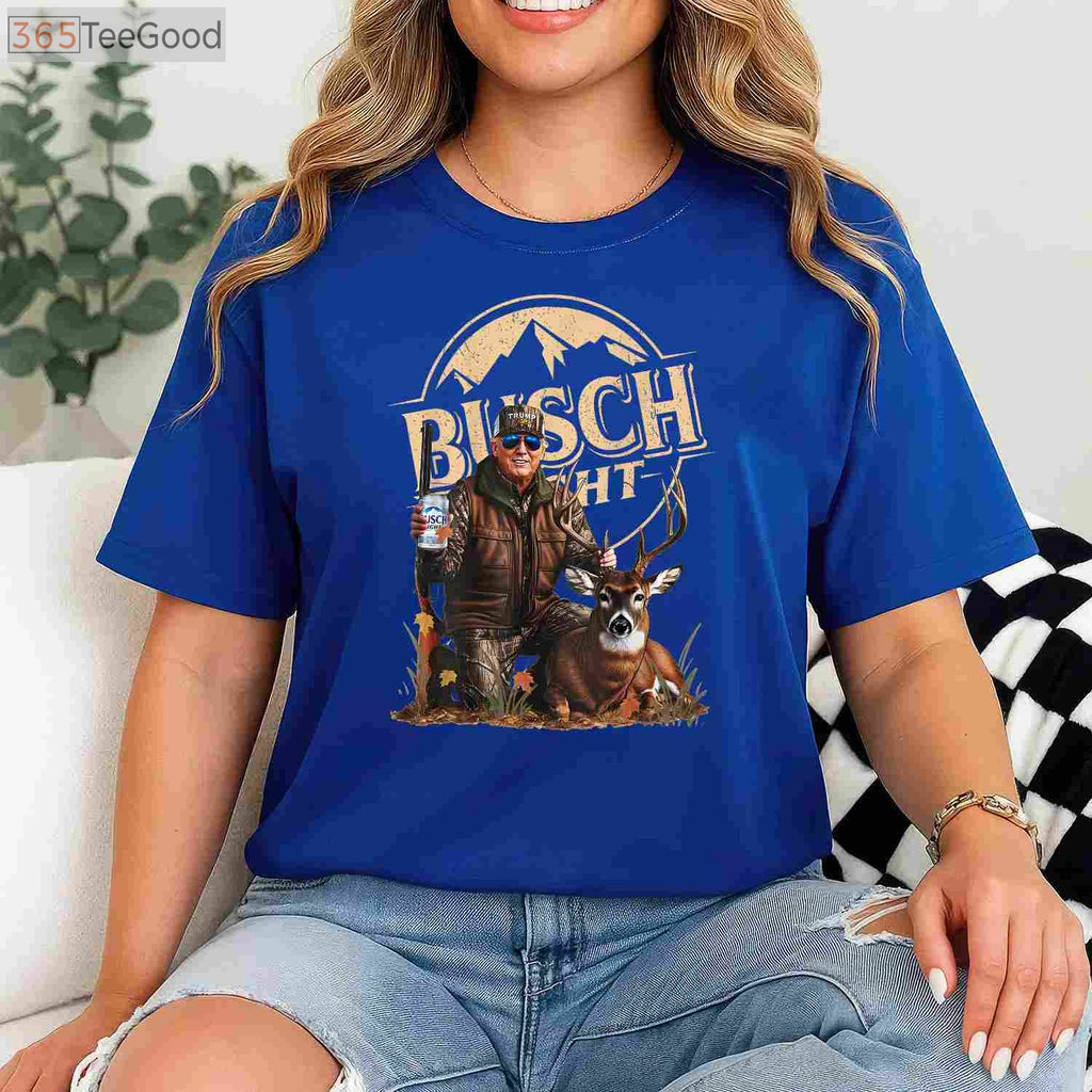Retro Trump Hunting Shirt, Funny Beer Drinking and Deer Hunting Graphic Tee