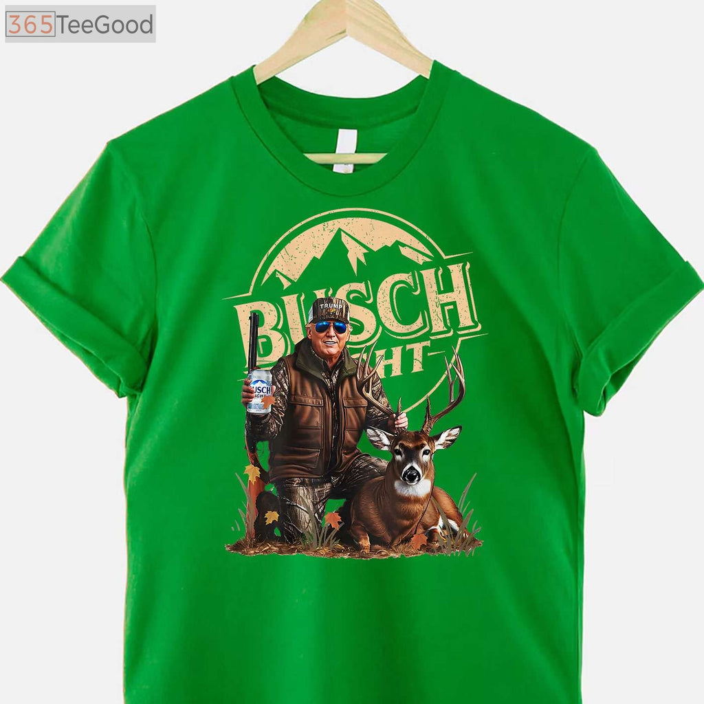 Retro Trump Hunting Shirt, Funny Beer Drinking and Deer Hunting Graphic Tee