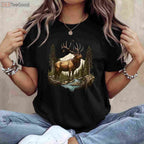 Rocky Mountain Elk Hunting Shirt, Outdoor Camping and Forest Adventure Tee