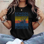 School is Important But Hunting is Importanter, Funny Youth Deer Hunting Tee