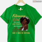 She Slays She Prays February Shirt – Beautiful Birthday Girl Faith T-Shirt