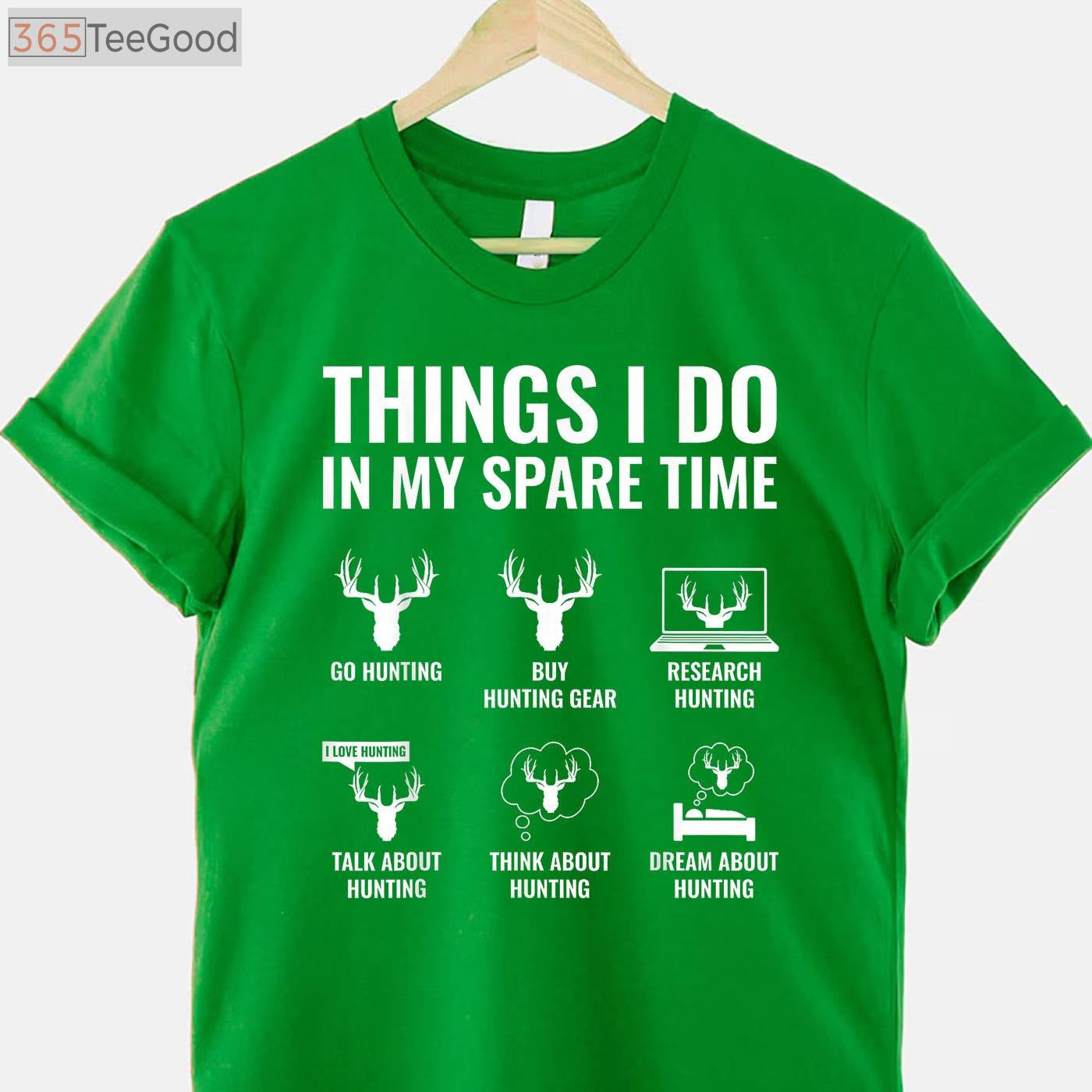 Spare Time Funny Deer Hunting Lover T-Shirt, Outdoor Hobbyist Graphic Gear