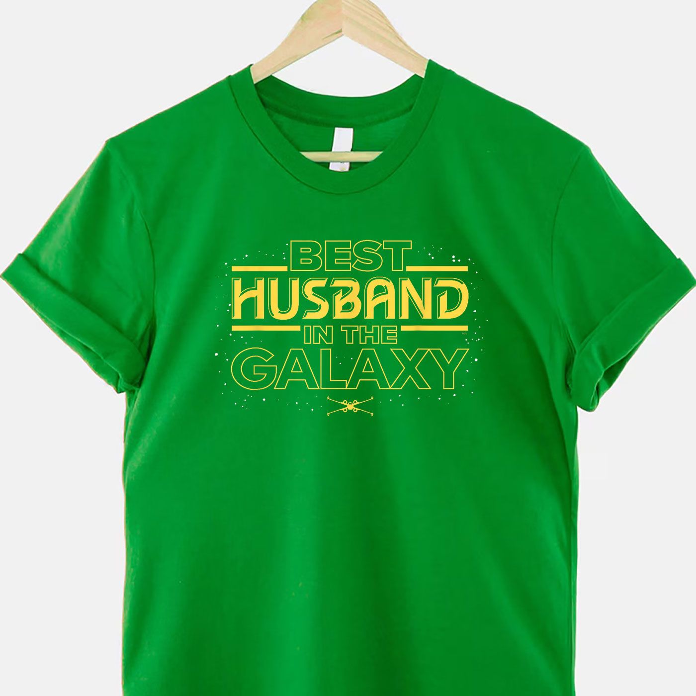 Star Wars Best Husband in the Galaxy Birthday Anniversary T-Shirt Tee Nerd Gift