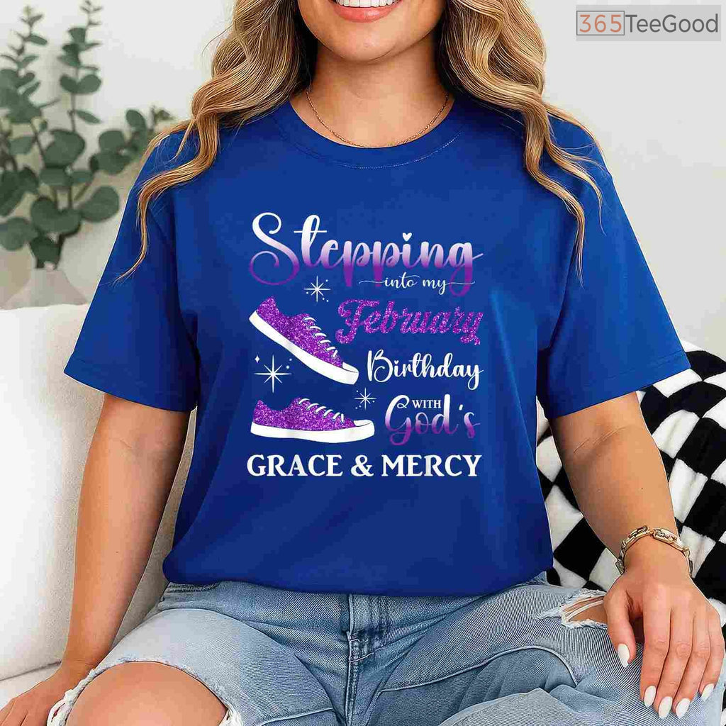 Stepping Into My February Birthday Shirt – High Heels Diva Party Tee