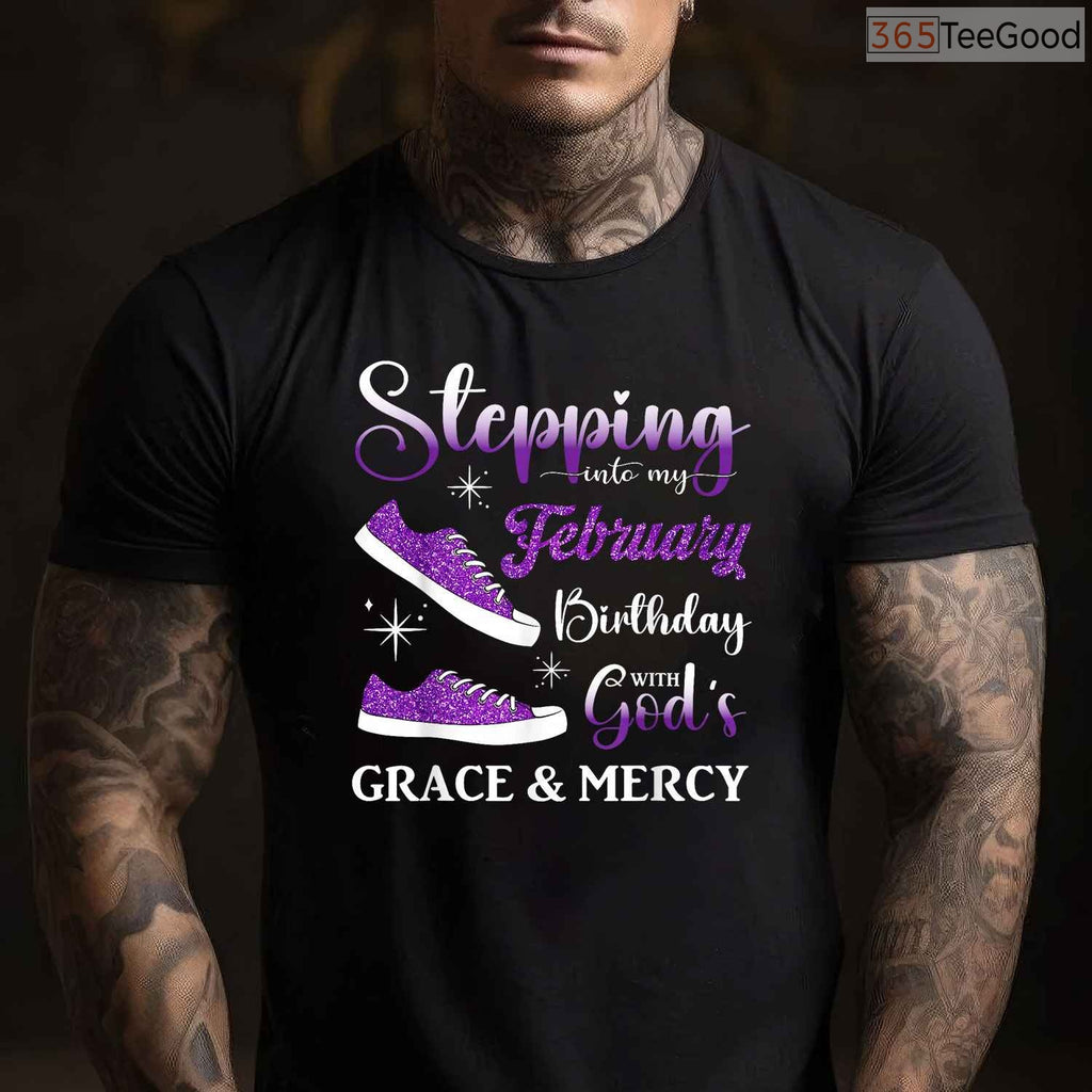 Stepping Into My February Birthday Shirt – High Heels Diva Party Tee