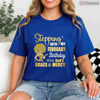 Stepping Into My February Birthday With God's Grace Long Sleeve Shirt