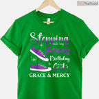 Stepping Into My February Birthday Shirt – High Heels Diva Party Tee
