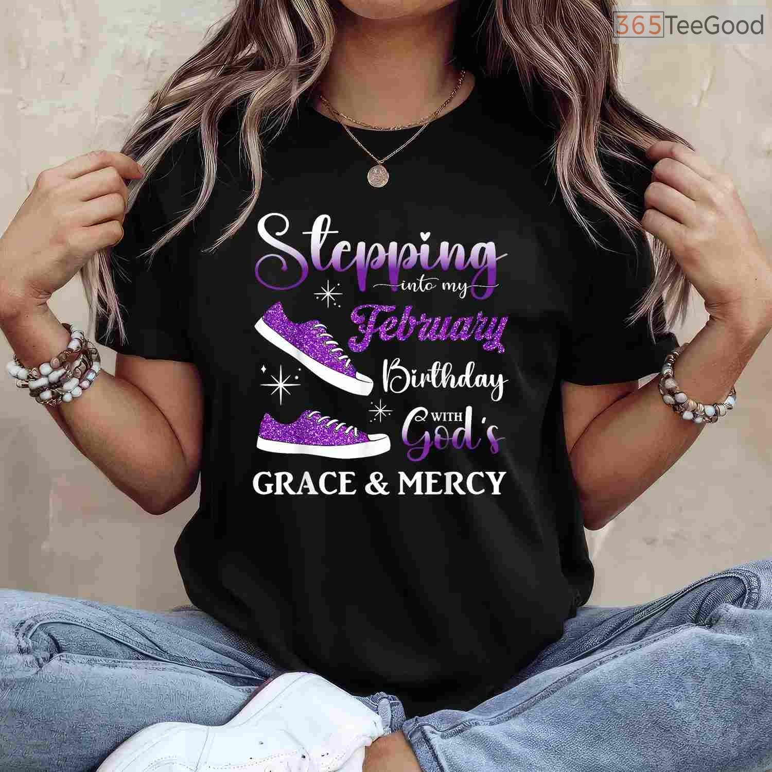 Stepping Into My February Birthday Shirt – High Heels Diva Party Tee