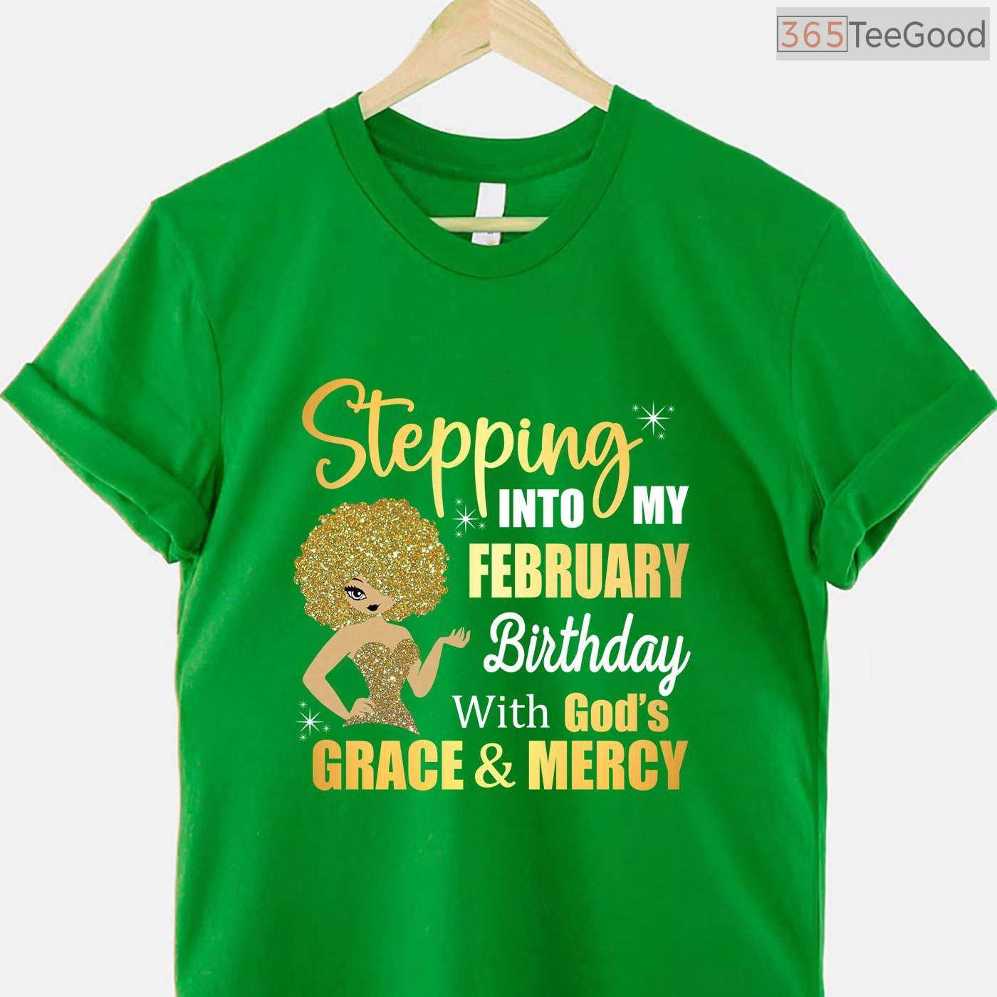 Stepping Into My February Birthday With God's Grace Long Sleeve Shirt