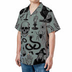 Sunset Palm Island Hawaiian Tee Tropical Beachwear for Unisex Adults