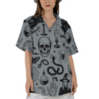 Sunset Palm Island Hawaiian Tee Tropical Beachwear for Unisex Adults