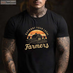 Support Your Local Farmers T-Shirt - Retro Farmer Life Aesthetic Apparel