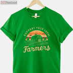 Support Your Local Farmers T-Shirt - Retro Farmer Life Aesthetic Apparel