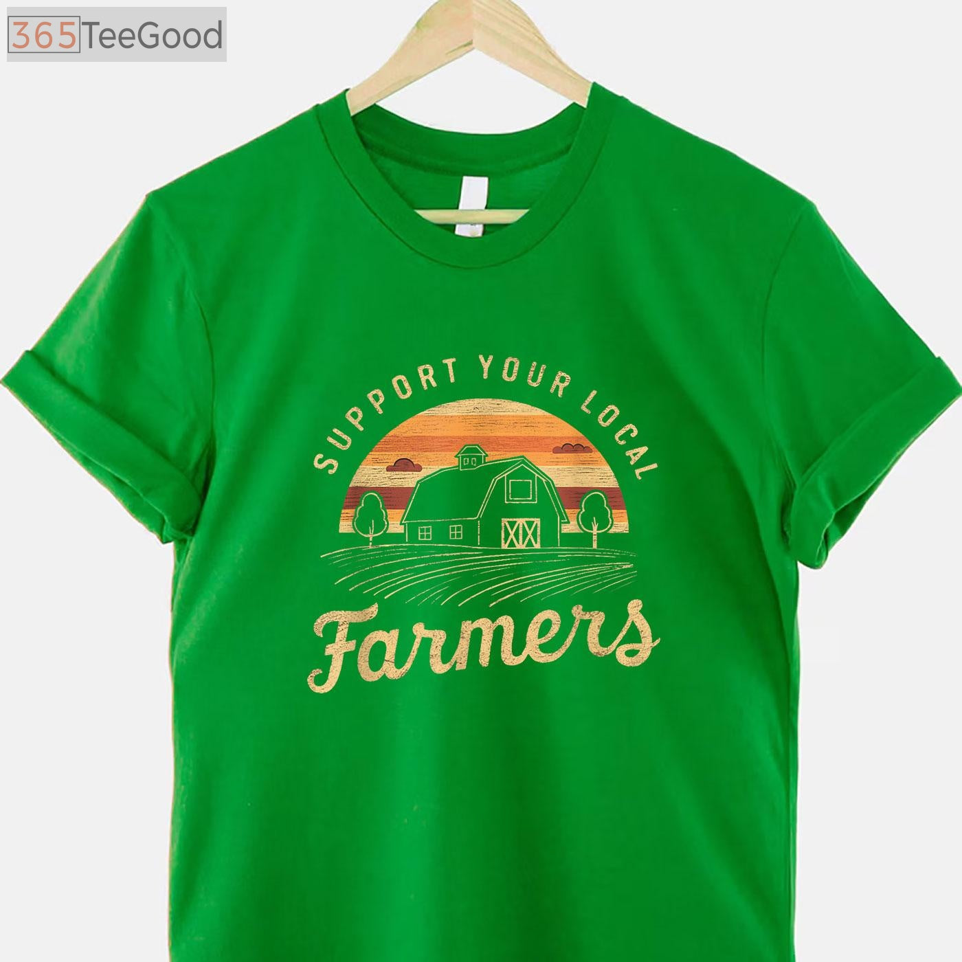 Support Your Local Farmers T-Shirt - Retro Farmer Life Aesthetic Apparel