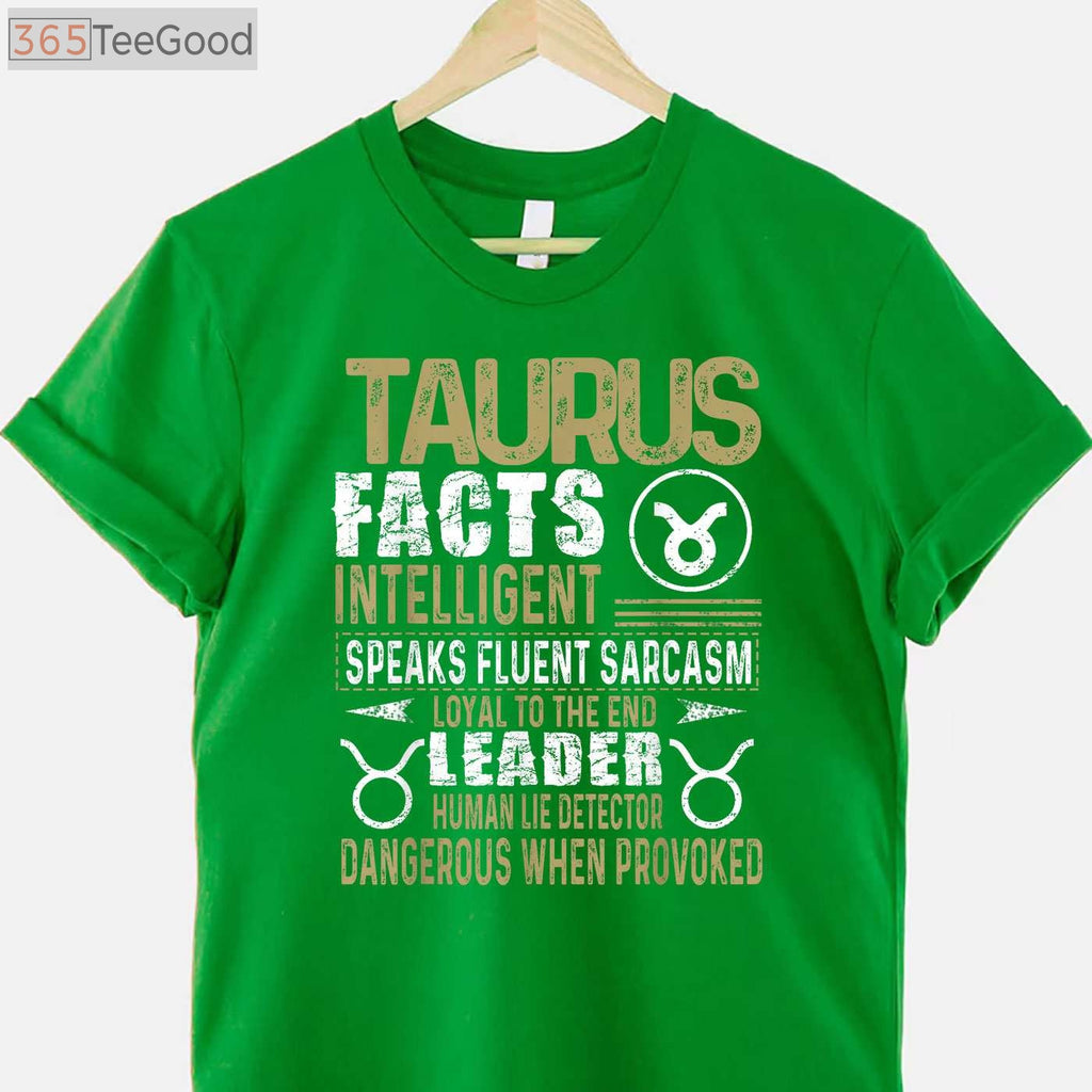 Taurus Zodiac Facts Birthday T-Shirt _ April & May Taurus Astrology Gift Shirt
