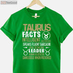 Taurus Zodiac Facts Birthday T-Shirt _ April & May Taurus Astrology Gift Shirt