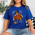 Thanksgiving Menu T-Shirt - Turkey Gravy Beans Rolls Casserole Foodie Tee