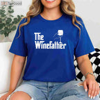 The Winefather Wine Dad T-Shirt - Funny Red & White Wine Lover Gift