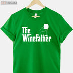 The Winefather Wine Dad T-Shirt - Funny Red & White Wine Lover Gift