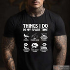 Things I Do in My Spare Time Fishing Shirt - Hobbyist Bass Fishing Tee for Men