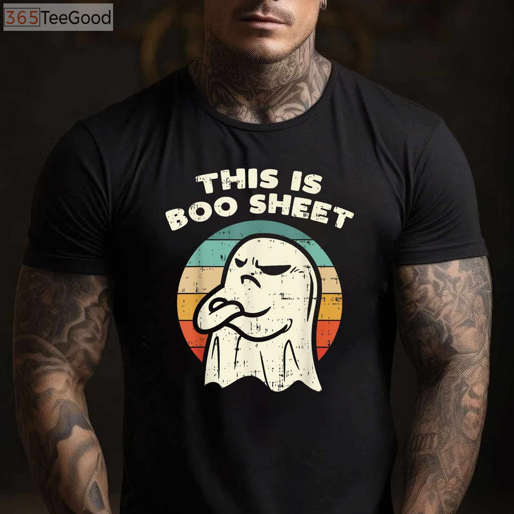 This Is Some Boo Sheet Ghost T-Shirt - Retro Funny Halloween Costume Gift