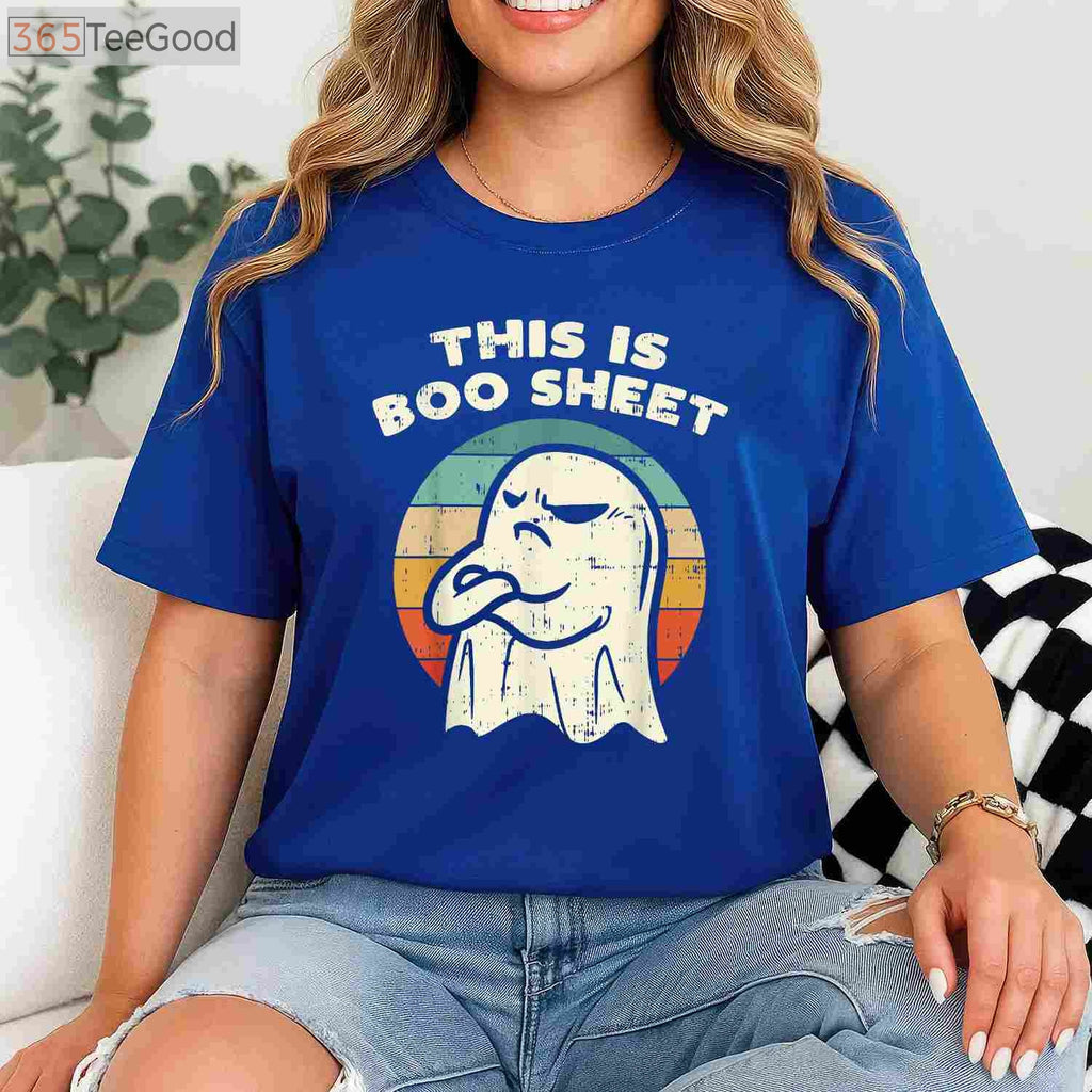 This Is Some Boo Sheet Ghost T-Shirt - Retro Funny Halloween Costume Gift
