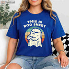 This Is Some Boo Sheet Ghost T-Shirt - Retro Funny Halloween Costume Gift
