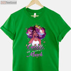 This Queen Was Born in March Birthday T-Shirt for Girls, March Birthday Queen Gift Tee