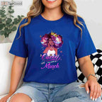This Queen Was Born in March Birthday T-Shirt for Girls, March Birthday Queen Gift Tee