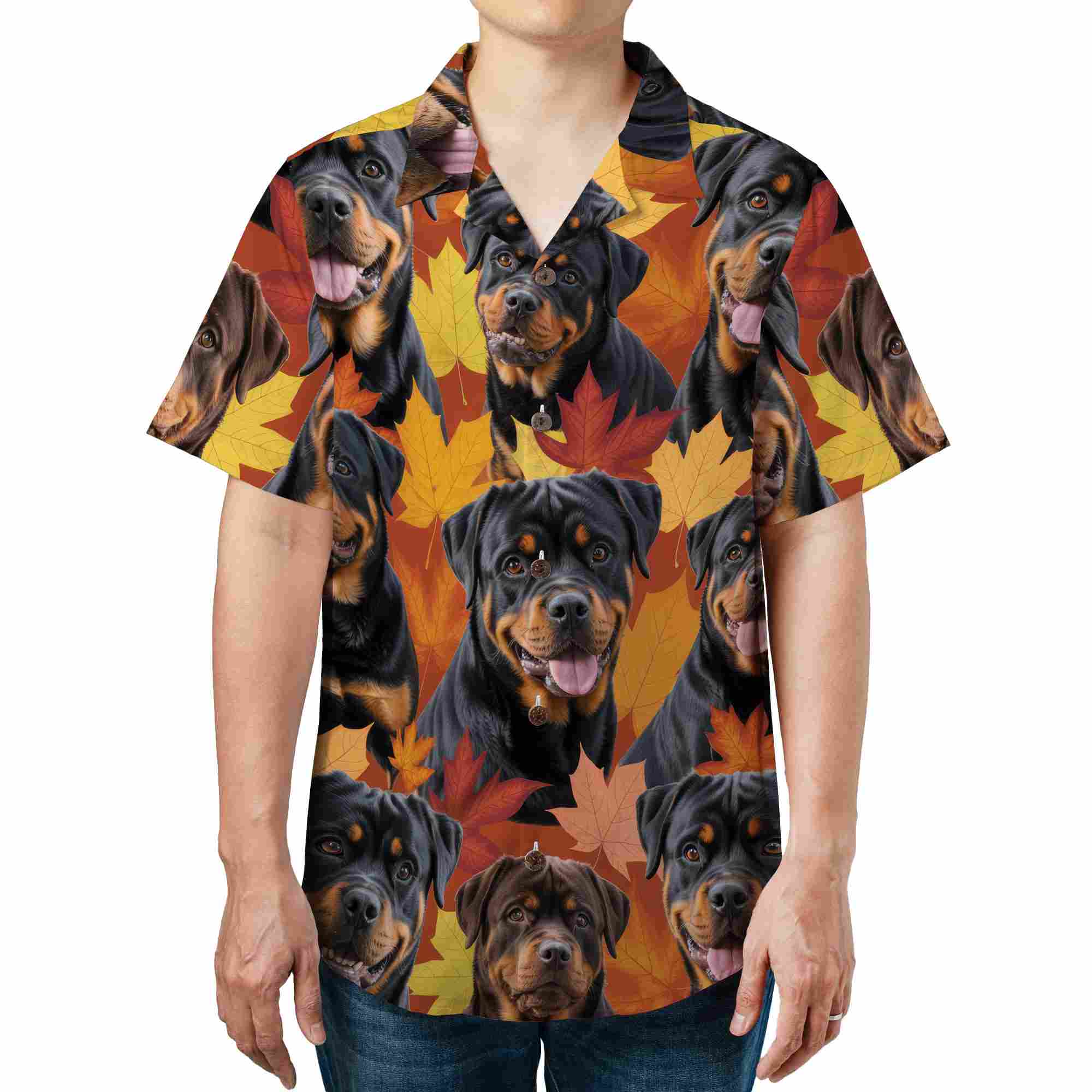 Tropical Jungle Hibiscus Seamless Pattern Hawaiian Tee Vacation Ready Style