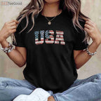 USA American Flag Patriotic 4th of July Independence Day T-Shirt