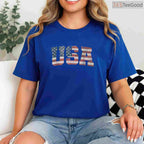 USA US Flag Patriotic 4th of July T-Shirt Classic American Pride Shirt for Men & Women