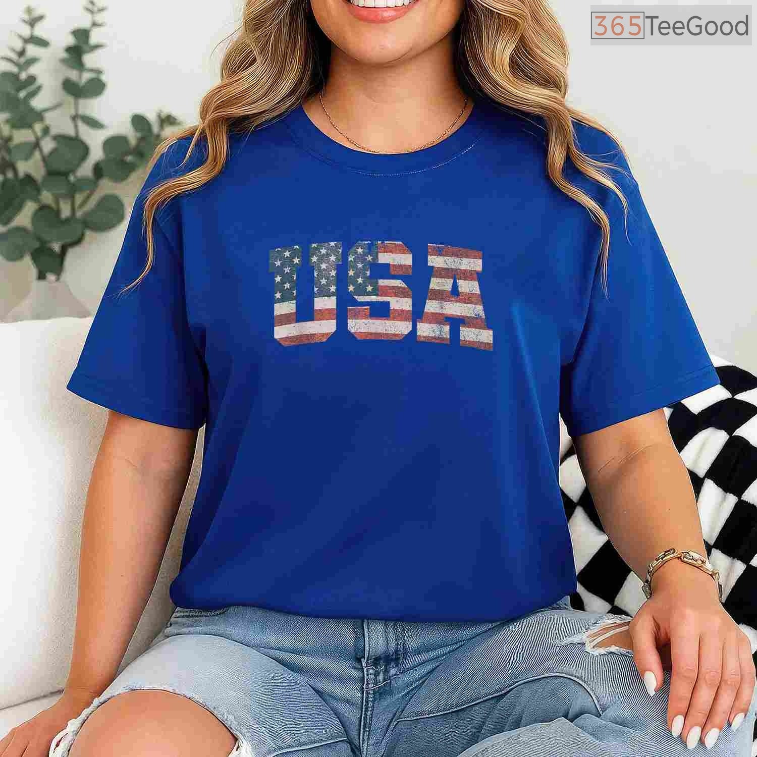 USA US Flag Patriotic 4th of July T-Shirt Classic American Pride Shirt for Men & Women