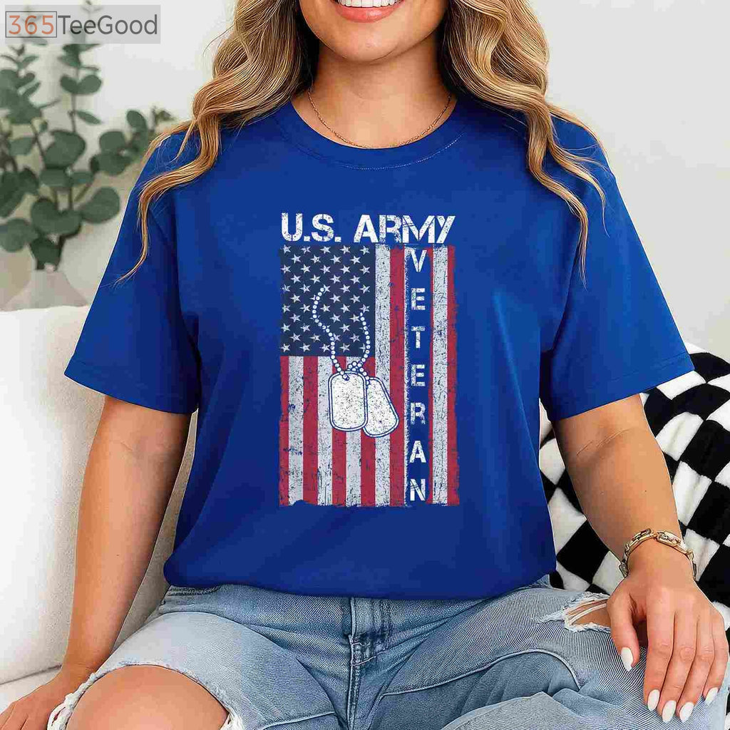 US Army Veteran Gift T-Shirt - Official Military Service Shirt for Men & Women