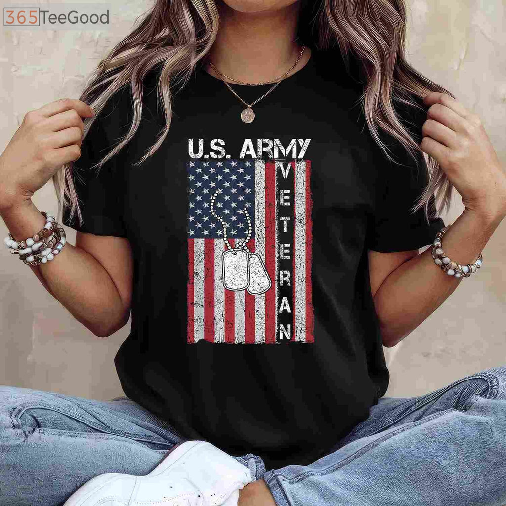 US Army Veteran Gift T-Shirt - Official Military Service Shirt for Men & Women