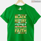 Unshakeable Faith T-Shirt Christian Black History Month Religious African American Shirt