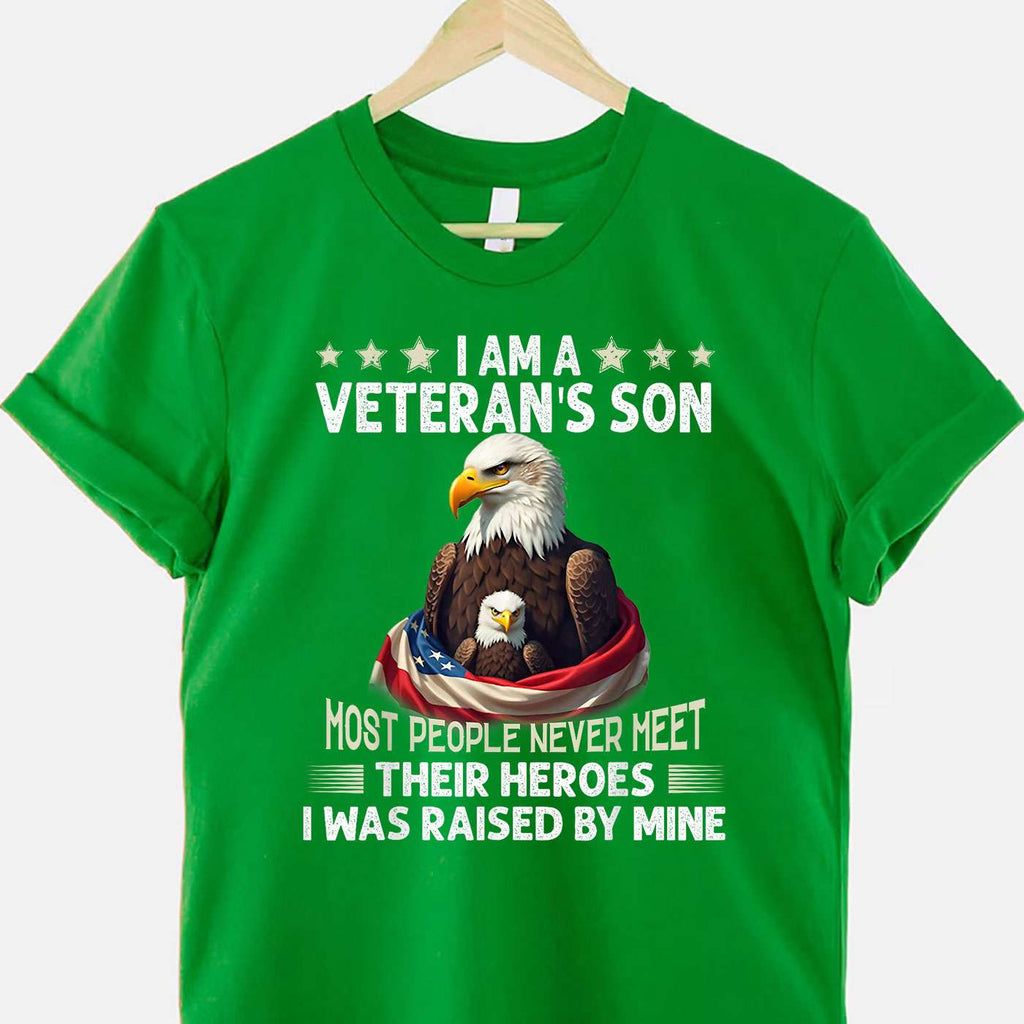 Veteran’s Son Pride Most People Never Meet Their Heroes Tee T-Shirt Adults