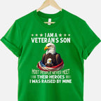 Veteran’s Son Pride Most People Never Meet Their Heroes Tee T-Shirt Adults