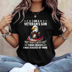 Veteran’s Son Pride Most People Never Meet Their Heroes Tee T-Shirt Adults