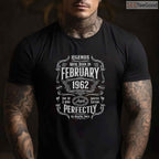Vintage 1962 February Birthday Shirt – 64th Birthday Gift Legends Tee