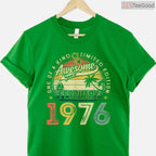 Vintage 1976 50th Birthday Shirt – Awesome Since February Men's Gift