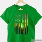 Vintage American Flag Bass Fishing Shirt - Classic USA Patriot Fisherman Gift