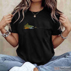 Vintage Brook Trout Fly Fishing Shirt - Dry Fly Tying Angler Graphic Tee