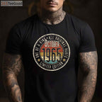 Vintage October 1965 Retro 60th Birthday T-Shirt - Limited Edition 60 Years Old Gift