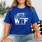 WTF Where's The Fish Funny Shirt - Sarcastic Fishing Gift for Boat Days